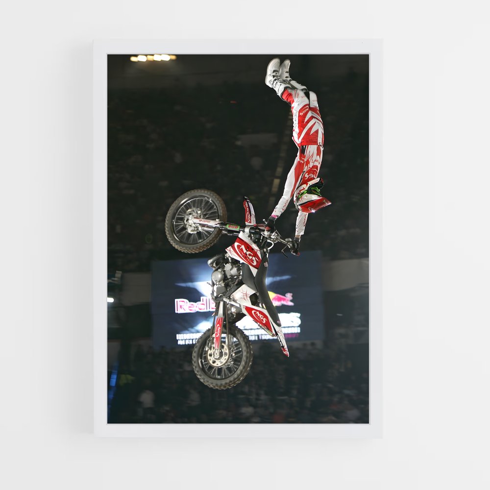 Poster Red bull motocross – affiche Motocross freestyle (vue 3)